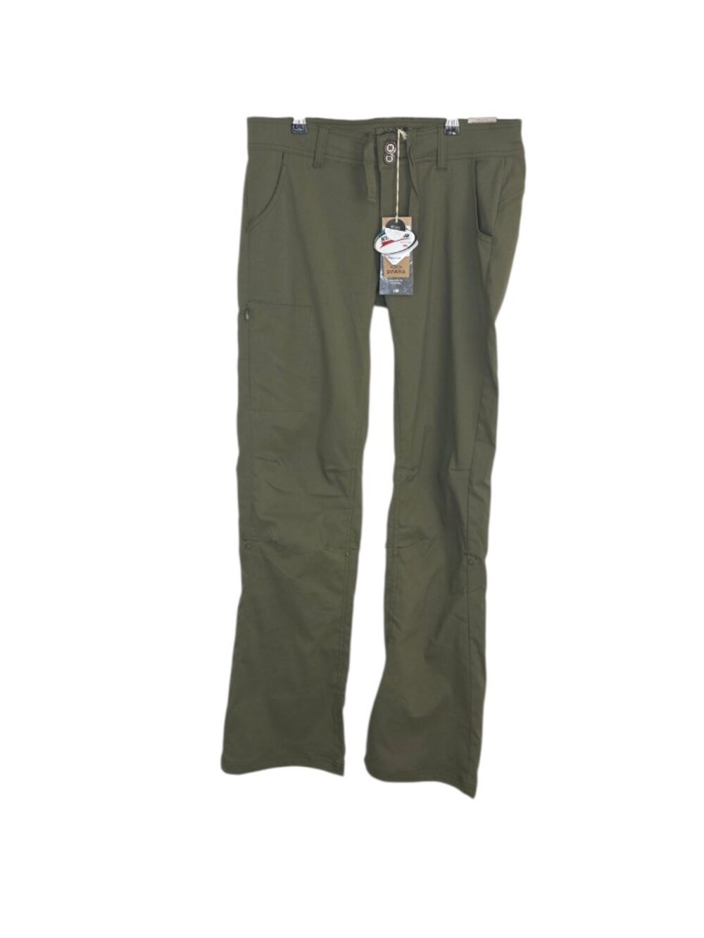 Prana Halle Pant, Cargo Green, Boot Cut, Low Rise, UPF, Outdoor Convertible, 8